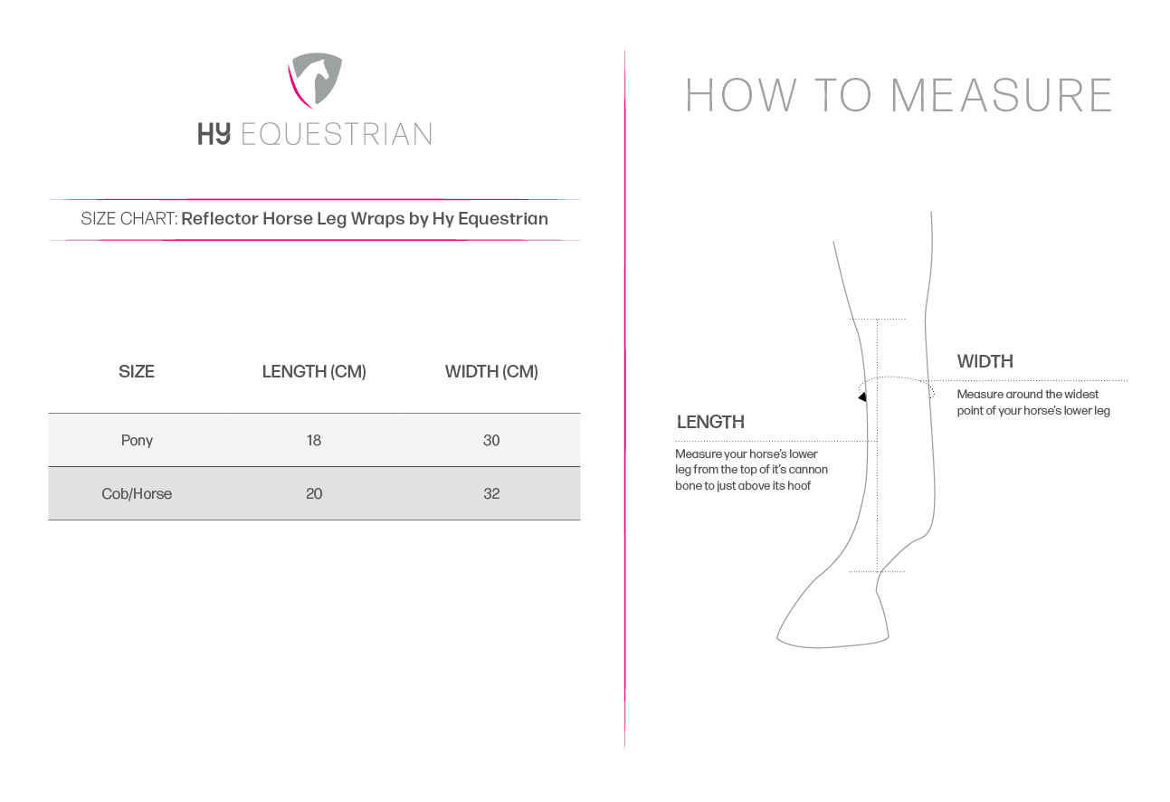 Hy Equestrian Reflector Horse Leg Wraps by Hy Equestrian